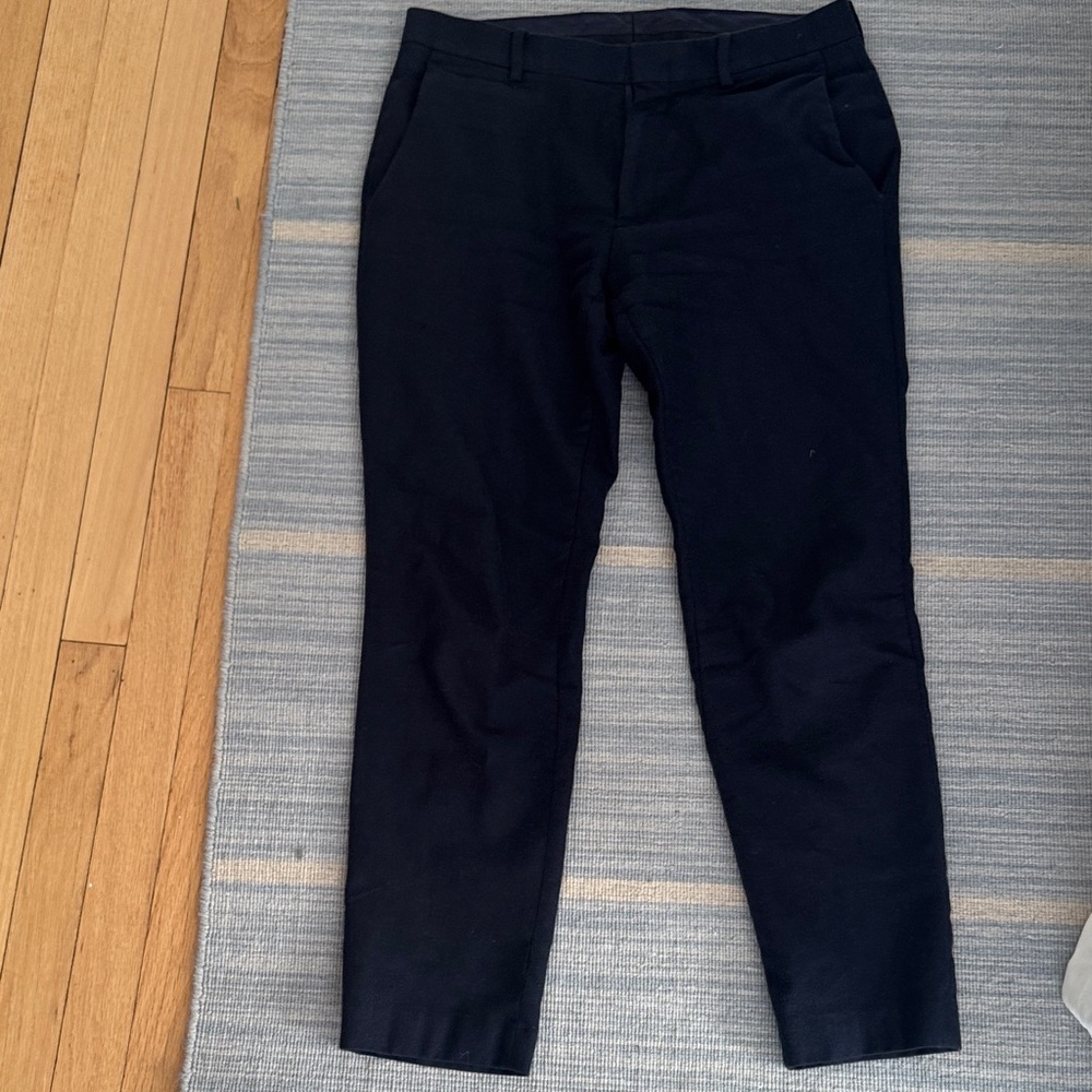 J. Crew Men's Navy (“Moon”) Ludlow Suit Pant (Wool/Cotton Blend) 31 W / 30 L